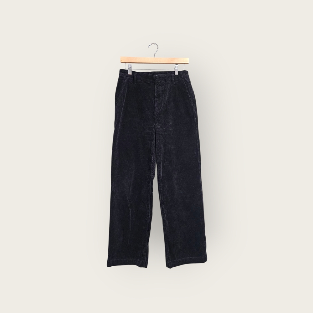 Gap black corduroy wide leg pants